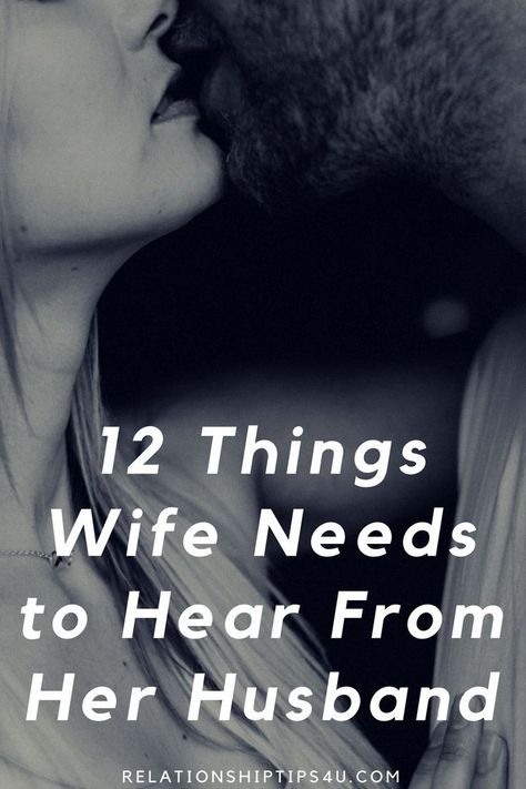 12 things wife needs to hear from her husband. #husband #relationships #RelationshipAdvice #Relationshiptips #marriagebed #staymarried #personalgrowth #marriage #marriageequality #wifelife #infidelity #marriagegoals #spouse #wife #cheating Marriage difficulties, marriage humor, marriage rut, marriage, marriage separation, marriage counseling, marriage intimacy, marriage ecards, loveless marriage, difficult marriage, your marriage, marriage stuff, perfect marriage, better marriage. Separation Marriage, Difficult Marriage, Marriage Intimacy, Better Marriage, Loveless Marriage, Intimacy In Marriage, Marriage Help, Best Marriage Advice, Saving Your Marriage