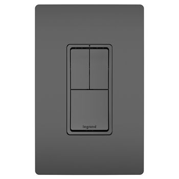 RCD113BK-P Modern Light Switches, Designer Light Switches, Light Switches And Sockets, Light Switches, Casa Exterior, Metal Straps, Wall Plates, Home Automation, Switch Plates