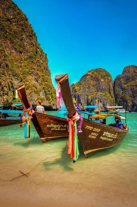 Best vacation destinations Phi Phi Island Thailand, Koh Phi Phi, Thailand Vacation, Patong Beach, Moon Party, Phi Phi Island, Koh Phangan, Island Tour, Phuket Thailand