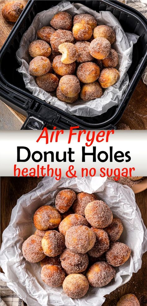 Indulge in the delightful taste of donut holes without the guilt! These air fryer wonders are perfectly sweetened without any added sugar, making them a healthier choice for satisfying your sweet tooth. Perfect for breakfast, a snack, or a dessert, these treats are easy to make and even easier to enjoy. Embrace the joy of guilt-free snacking with this simple and delicious recipe that everyone will love.