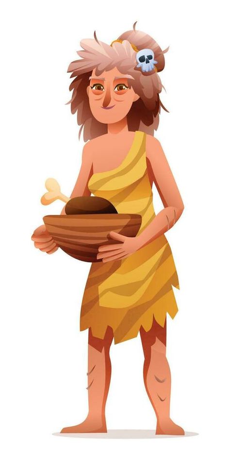 primitivo mulher personagem. pré-histórico pedra era caverna mulher desenho animado ilustração Cave Woman, Woman Cartoon, Woman Character, Women Drawing, Stone Age, Drawings Simple, Vector Drawing, Woman Drawing, Art Drawings Simple