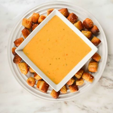 Carnival Nacho Cheese Recipe | This nacho cheese sauce recipe should take you back to the good old days. Homemade Nacho Cheese, Nacho Cheese Dip, Dip Chips, Homemade Nacho Cheese Sauce, Nachos Cheese Recipe, Food Rocks, Nachos Cheese Dip, Homemade Nachos, Easy To Make Appetizers