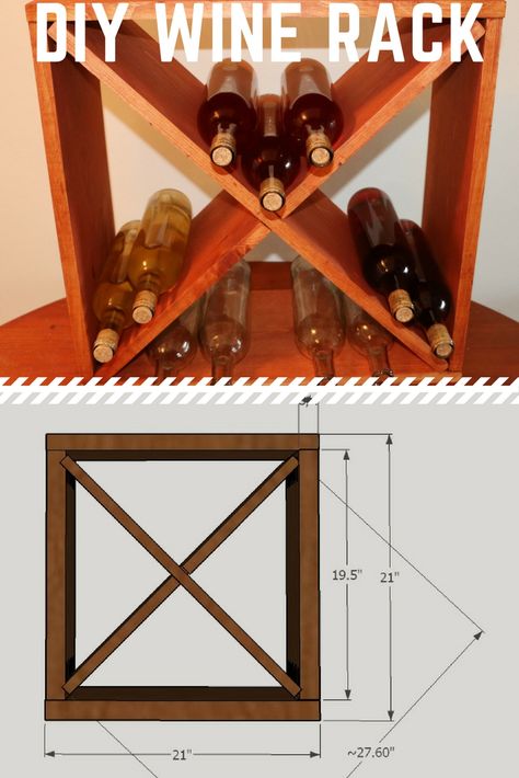 How to make a wine rack storage cube - Jeff's DIY Projects Make A Wine Rack, Diy Wine Rack Projects, Wine Storage Diy, Wine Rack Projects, Wine Rack Plans, Wine Rack Design, Built In Wine Rack, Kitchen Wine Rack, Wine Rack Cabinet