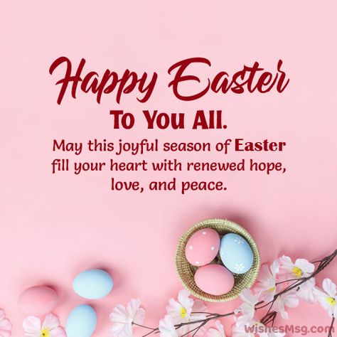 150 Happy Easter Wishes, Messages & Greetings | WishesMsg Natal, Funny Easter Wishes, Easter Card Messages, Easter Wishes Messages, Easter Inspirational Quotes, Happy Easter Messages, Happy Easter Pictures, Happy Easter Quotes, Easter Greetings Messages