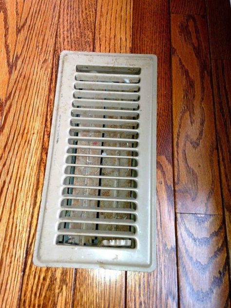 Vent Covers Diy, Hvac Cover, Air Return Vent Cover, Return Air Vent, Floor Vent, Floor Vent Covers, Heat Vents, Hiding Ugly, Wall Vents