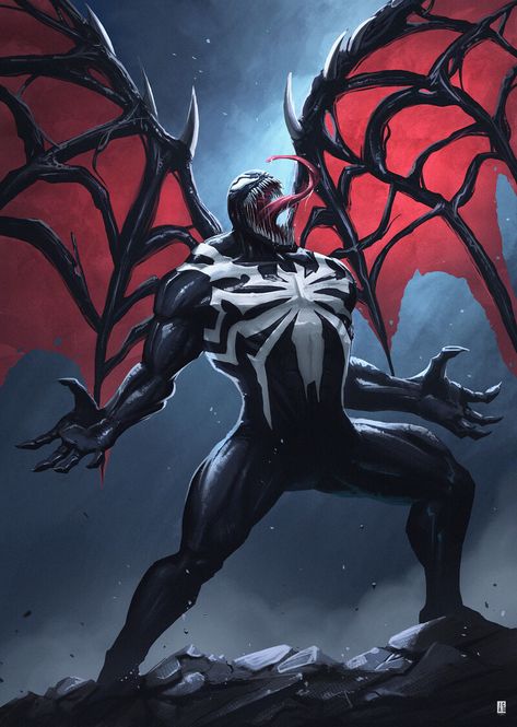 ArtStation - Venom - PS5 Spider-man, Jackson Caspersz Venom Pictures, Spider Venom, All Spiderman, Venom Spiderman, Symbiotes Marvel, Venom Art, Venom Comics, Spiderman 2, Marvel Superheroes Art