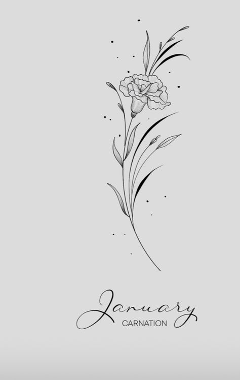 Tattoo Ideas Flower Birth Month January, Tattoos For January Birthday, January Flower Drawing, January Birth Flower Snow Drop Tattoo, January And November Birth Flower Tattoo, January Birth Flower Tattoo With Name, January Flowers Tattoo, January And May Flower Tattoo, January And March Flower Tattoo