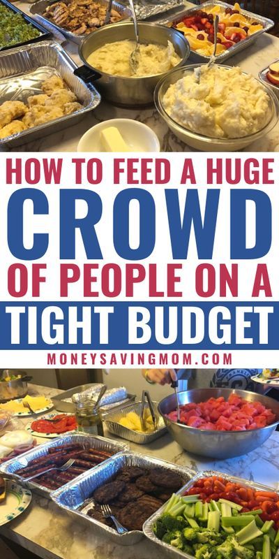 Easy meal plan for a large crowd of people -- Feeds 28!! If you are menu planning for a family vacation, picnic, or large family gathering, check out this list of easy recipes to pull off this big meal planning endeavor that works for a tight budget. Large Party Food, Cheap Party Food, Team Meal, Family Reunion Food, Big Family Meals, Big Family Dinner, Desserts Ideas, Large Family Meals, Crowd Of People