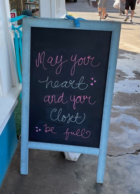 Clearance Chalkboard Sign, Cute Sayings For Boutique Signs, Boutique Sidewalk Signs, Boutique Chalkboard Signs Spring, Store Chalkboard Sign Ideas, Salon Chalkboard Ideas, Library Slogans, Thrift Store Quotes, Boutique Chalkboard Signs