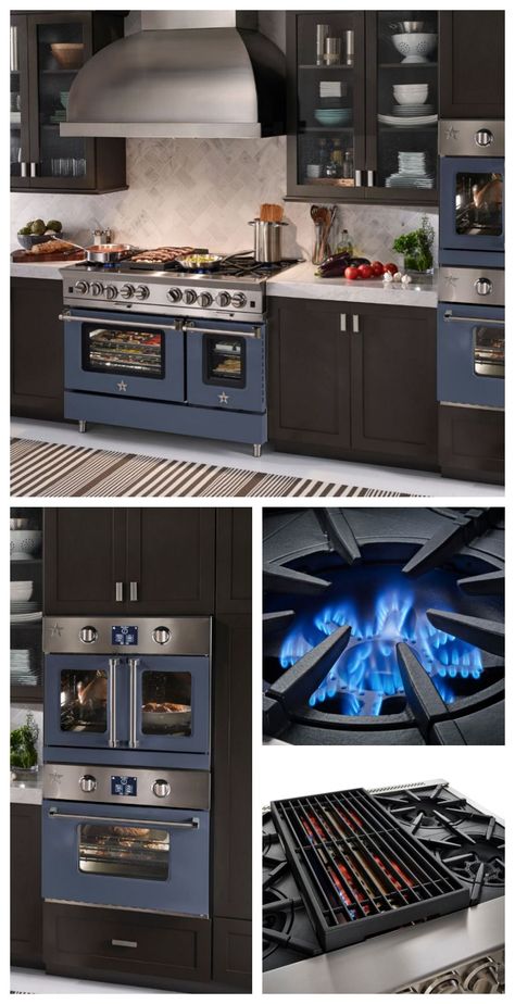 Colored Stoves Ovens, Stoves And Ovens, Ovens And Stoves, Kitchen Stove, Luxury Kitchens, Home Chef, Kitchen Makeover, Home Decor Kitchen, Dream Kitchen