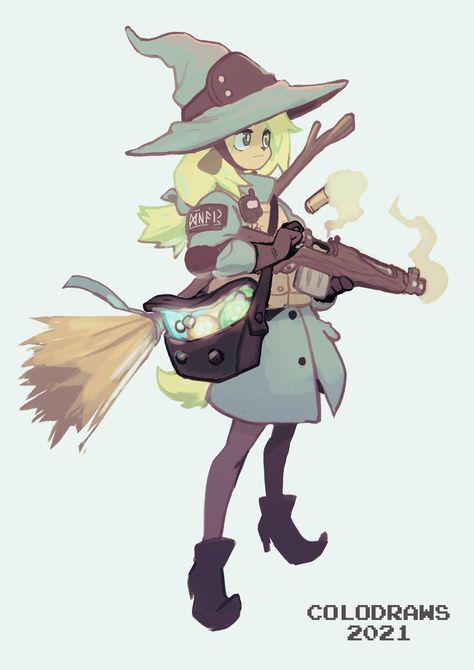 Witch Characters, 캐릭터 드로잉, Dnd Art, Witch Art, A Witch, Cartoon Character Design, Character Design References, Dnd Characters, Character Portraits