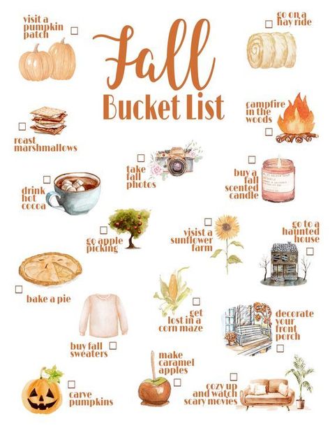 Fall Bucket List Printable, Autumn Bucket List, Drink Candles, Bucket List Printable, Herbst Bucket List, Fun Fall Activities, Fall Bucket List, List Printable, Fall Inspo