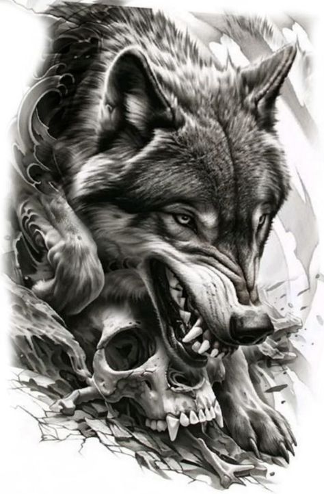 Werewolf Tattoo, Lup Singuratic, Wolf Tattoos Men, Angry Wolf, Wolf Tattoo Sleeve, Wolf Tattoo Design, Sketch Tattoo Design, Mythology Tattoos, Sketch Tattoo