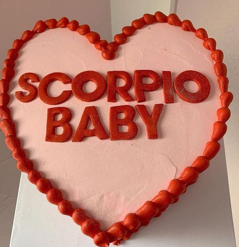 Clown Cake, 20 Birthday Cake, Scorpio Birthday, Simple Birthday Decorations, 21st Birthday Cakes, Heart Cakes, Creative Birthday Cakes, Birthday Planning, Just Cakes