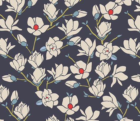 Charleston - charming ditsy fabric prints - AGF Fabric collection Spring Sewing, Magnolia Blossom, Indie Sewing Patterns, Magnolia Flower, Work Inspiration, Cotton Quilting Fabric, Art Gallery Fabrics, Modern Fabric, Jersey Knit Fabric