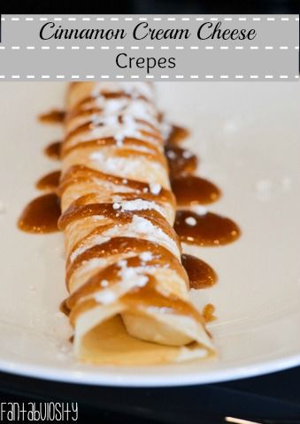 Cinnamon Roll Crepes, Cinnamon Crepes Recipe, Crepe Filling Ideas Sweet, Sweet Crepes Recipe Breakfast, Simple Crepes, Cream Cheese Crepes, Strawberries And Cream Crepes, Cinnamon Crepes, Crapes Recipe Filling Savory Crepes Creamy Chicken