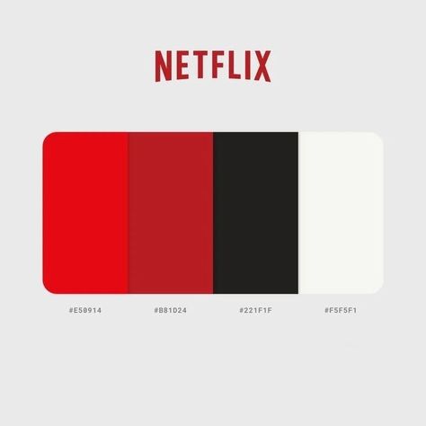 Common Design Color palettes you should know as a designer 🎨 Netflix Color Palette, Netflix Yearbook Theme Pages, Netflix Yearbook Theme, Netflix Theme, Yearbook Layouts, Yearbook Pages, Yearbook Themes, Yearbook Design, Year Book