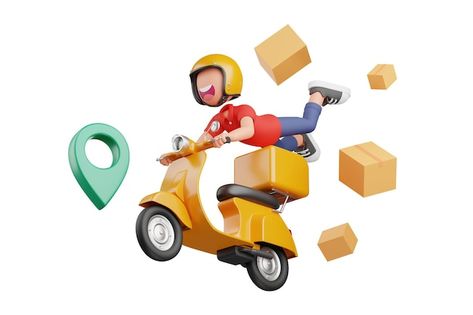 Photo 3d illustration of courier flying ... | Premium Photo #Freepik #photo #delivery #delivery-service #delivery-3d #parcel-service Cool Logo, 3d Illustration, Delivery Man, Premium Photo, 3d Design, Logo Design, Stock Photos, ? Logo, Design