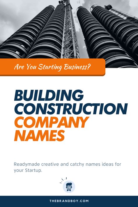 If you are a civil engineer or a draftsman, you will understand the importance of a Building Construction Company within the US.  #BusinessNames #CatchyNamee #NamesIdea #SmallBusinessNames #BuildingConstructionNames Construction Firm Names Ideas, Construction Names Ideas, Building Names Ideas, Construction Company Names, Names For Companies, Company Names Ideas, Name Building, Surveying Engineering, Campaign Management