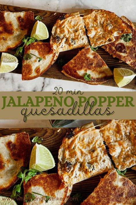 Home Baked Goods, Cheese Quesadilla, Jalapeno Popper, Recipe Blog, Jalapeno Poppers, Low Cal, Quesadillas, Tex Mex, Mexican Food