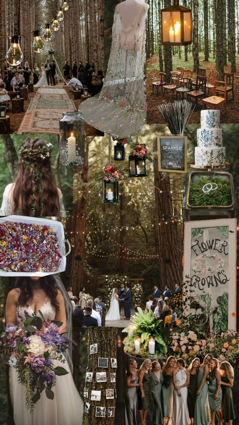 1/26/2024 Whimsigoth Wedding Decor, Enchanted Garden Wedding Theme, Celtic Wedding Ideas, Cottagecore Aesthetic Wedding, Fairycore Wedding, Witch Wedding Ideas, Weird Wedding, Whimsigoth Wedding, Faerie Wedding