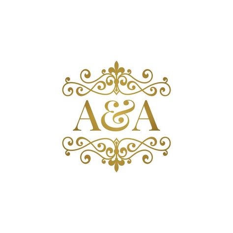 letter a, elegance, design, swirl, ornate, stylish, renaissance, ampersand, baroque, symbol, business, partners, golden, vector, logo, stamp, classic, insignia, gold, emblem, initial, elegant, floral, luxury, element, card, label, letters, antique, couple, frame, abstract, wedding initials, majestic heraldry, art, royal style, boutique, vintage, illustration, victorian, logotype, sign, monogram, ornament, love Aa Wedding Logo, Couple Frame, Logo Ornament, Abstract Wedding, Wedding Initials, Script Monogram, Business Partners, Initials Logo, Royal Style