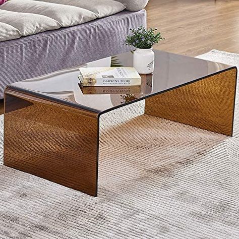 Living Room Small Coffee Table, Clear Coffee Table, Tempered Glass Coffee Table, Glass Waterfall, Glass Dining Room Table, Coffee Table For Living Room, Display Coffee Table, Stylish Coffee Table, Table For Living Room