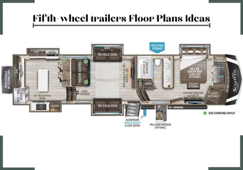 We have prepared best options for floor plans in every RV class. Selecting a floor plan is important, especially for those who want to buy. class c rv floor plans | grand design rv floor plans | school bus rv conversion floor plans | chinook rv floor plans | small rv floor plans | class b rv floor plans | rv trailer floor plans | bighorn rv floor plans | class a rv floor plans #rv #floor #plans #bestrv #rvfloor #travel #trailer Fifth Wheel Campers Floor Plans, Trailer Layout Floor Plans, Camper Layout Floor Plans, Rv Layout Floor Plans, Camper Floor Plans, School Bus Rv Conversion, Bunkhouse Camper, Camper Layout, Semi Ideas