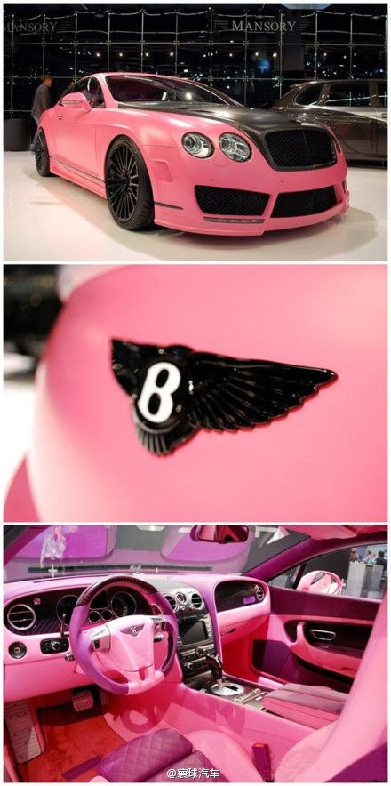 Pink Bentley~ Pink Bentley, Hot Cars, Bentley, Sports Car, Cars, Vehicles, Pink