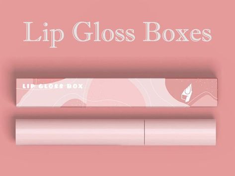 Pick a suitable product from custom lip gloss boxes by considering factors according to your preference and needs. Lip Gloss Packaging Design, Lip Gloss Box Packaging, Lips Gloss, Lip Matte, Bottle Label Design, Lip Cosmetics, Perfect Lips, Pink Box, Packaging Ideas