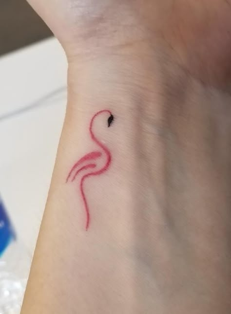 Neon Flamingo Tattoo, Flamingo Tattoo Ideas, Dainty Flamingo Tattoo, Flamingo Tattoo Design, Flamingo Tattoo Meaning, Small Flamingo Tattoo, Island Tattoos For Women, Flamingo Tattoos For Women, Pink Flamingo Tattoo