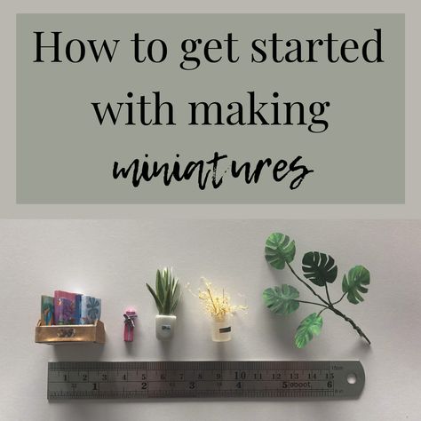 How to get started with making miniatures: tools for beginners - Allie Mikenna How To Start Making Miniatures, Miniatures For Beginners, How To Make Miniatures, How To Make Miniature Things Diy, How To Make Mini Stuff Diy, Making Miniatures Diy, Polymer Clay Miniatures Tutorials, Mini Things Diy How To Make, How To Make Miniature Things