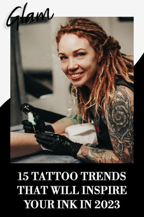 Tattoo artists are creating some incredible designs and utilizing new techniques that are making tattoos truly works of art. Check out these 15 tattoo trends that will surely inspire your ink in 2023. #tattoos #tattoo #bodyink #beauty 2023 Tattoo Trends, Different Types Of Tattoos, 2023 Tattoo Ideas, Tattoo Ideas Women, Nails And Makeup, 2023 Tattoo, 15 Tattoo, Make Tattoo, Aesthetic Tattoo