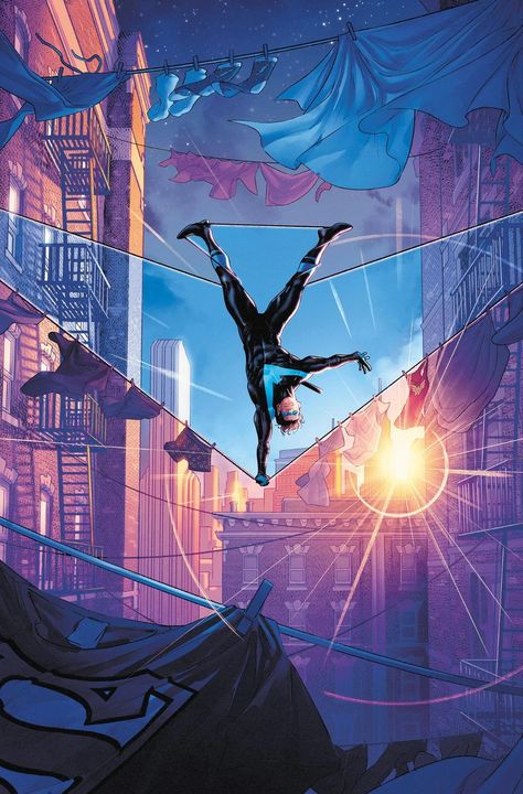 Nightwing Cover, Jamal Campbell, Nightwing Wallpaper, Art Dc Comics, Univers Dc, Arte Dc Comics, Batman Family, Dc Characters, Bat Family