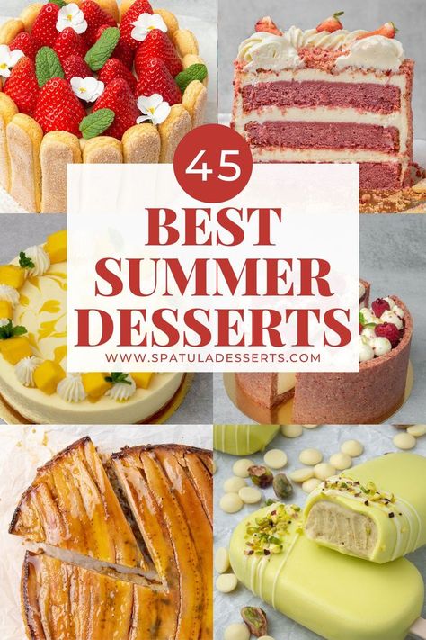 Best Dessert Collection for Summer Ice Cream Bar Recipe, Strawberry Crunch Cake, Best Summer Desserts, Bbq Parties, Enjoy With Friends, American Desserts, Crunch Cake, Summer Baking, Summer Cakes