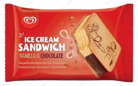 Walls Ice Cream, Es Cream, Sandwich Biscuits, Food Retail, Flavor Ice, Cream Walls, Grocery Foods, Cream Sandwich, Vanilla Chocolate