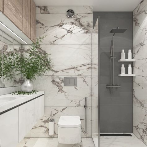 This white and grey bathroom look is so modern and beautiful! Grey and white is definitely one of our favorite tile combinations! . . . . #njtilestore #tileaddiction #dreambathroom #powderroom #restroom #bathroom #reno #bathrooms #whitetiles #bathroomtile #bathroomremodel #houzz #shower #showefloor #inspiremehomedecor #bathroomreno #homeinspiration #decorinspo Media Source: https://www.instagram.com/p/CaFQUVBN2ik/ Grey Tile Combinations Bathroom, Tile Combinations Bathroom, White And Grey Bathroom, Washroom Designs, Tile Combinations, Washroom Design, Grey Bathroom, Grey Tiles, Inspire Me Home Decor