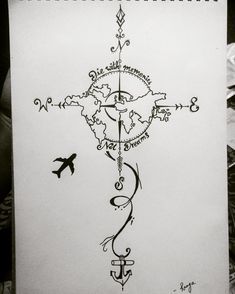 With “watch our words spread hope like fire” Word Art Drawings, Compass Watch, Tattoo Snake, Halloween Tattoo, Diy Tattoo, Compass Rose, Travel Diy, Fake Tattoos, Trendy Tattoos