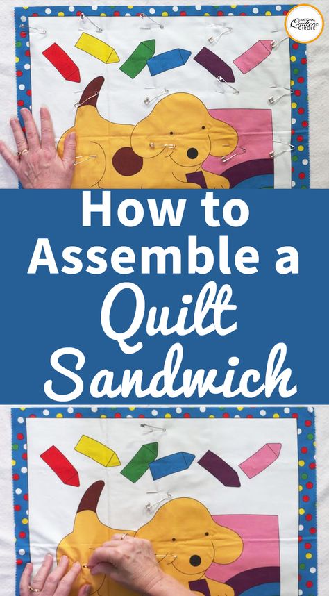 Assembling a quilt sandwich is an important part of finishing a quilt. Once a quilt top has been pieced, this is the step of the process that needs to happen before it can be quilted. ZJ Humbach walks you through this process and explains how a quilt sandwich is made. Quilt Assembly Tips, How To Sandwich A Quilt, How To Assemble A Quilt, Quilt Sandwich Tutorial, Finishing A Quilt, Beginners Quilting, Block Quilt Ideas, Sewing Videos, Quilt Tips