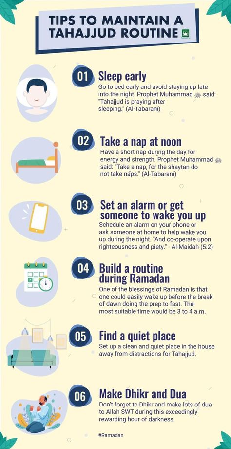 How To Make Dua, Tahajjud Prayer, Ramadan Tips, Job Motivation, Pampering Routine, Islam Quotes About Life, Sleep Early, Night Prayer, Muslim Book