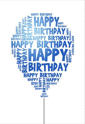 Blue Birthday Balloon Free Printable Birthday Cards, Happy Birthday Text, Happy Happy Happy, Birthday Text, Happy Birthday Pictures, Birthday Card Template, Birthday Wishes Quotes, Happy Birthday Balloons, Happy Birthday Messages