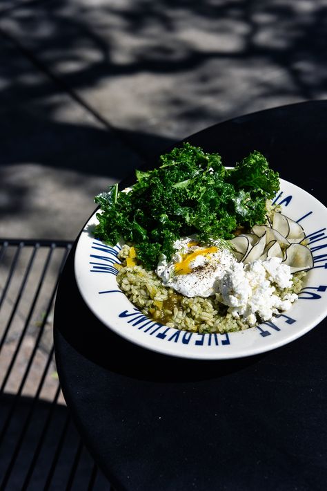 Meet In Your Kitchen | Jessica Koslow's Sqirl in LA & the Magic of Sorrel Pesto Rice — Meike Peters | eat in my kitchen Sorrel Recipe, Pesto Rice, Eggs And Kale, 2023 Food, Mushy Peas, Watermelon Radish, Great British Chefs, Feel Good Food, Poached Egg