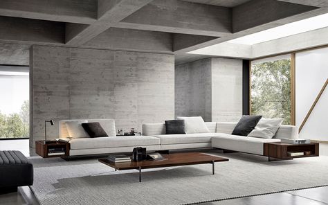 Roger, a versatile, tailor-made super system Studio Mk27, Italian Furniture Brands, Design Line, Alvar Aalto, Steel Furniture, Milan Design Week, Outdoor Sectional Sofa, Design Solutions, Fabric Sofa