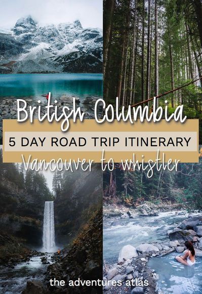 Road trip Vancouver to Whistler in British Columbia using this 5-day travel itinerary, featuring the best hiking spots, hot springs, and waterfalls. #britishcolumbiaroadtrip #britishcolumbiatravel #vancouvercanada #vancouvertowhistlerroadtrip #hikesnearvancouver 5 Days In British Columbia, British Columbia National Parks, Camping In British Columbia, British Colombia Travel, British Columbia Camping, Sechelt British Columbia, Travel British Columbia, British Columbia Summer, Vancouver Island Road Trip