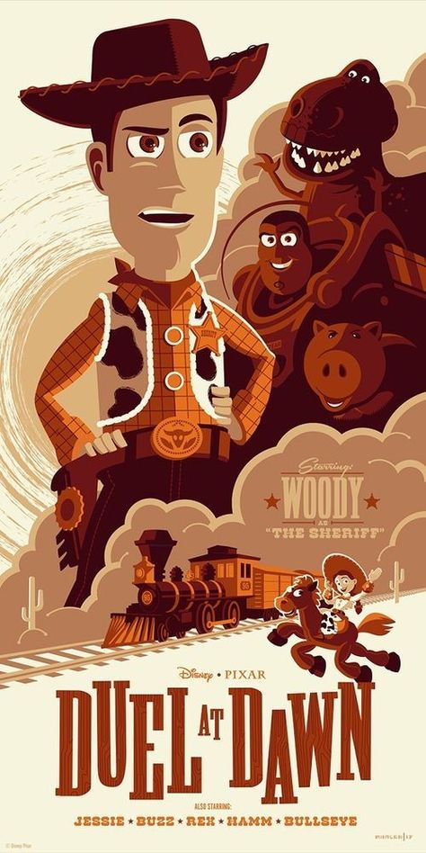 Film Posters Illustration, Vintage Disney Posters, Tom Whalen, Dibujos Toy Story, Disney Movie Posters, Poster Graphics, Poster Vintage Retro, Film Posters Minimalist, Toy Story 3