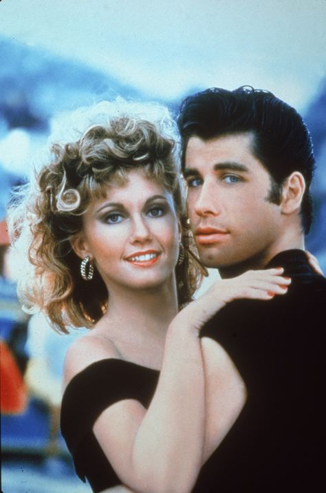 John Travolta and Olivia Newton-John Dress Up as Danny and Sandy for First Time Since <em>Grease</em> Grease Film, Grease Aesthetic, Sandy And Danny, Grease 1978, Grease Movie, Grease Is The Word, Danny Zuko, Mode Kylie Jenner, Bon Film