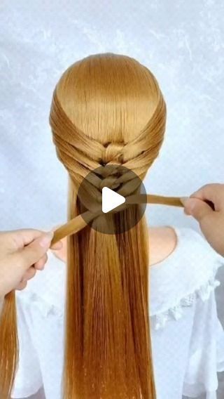 Hảir Style For Girl Kids, Hair Braids Styles Ideas, Knot Braids, Hairdresser Hairstyles, Guest Hair, Beautiful Braided Hair, Hair Braid Videos, Hair Tips Video, Long Hair Updo