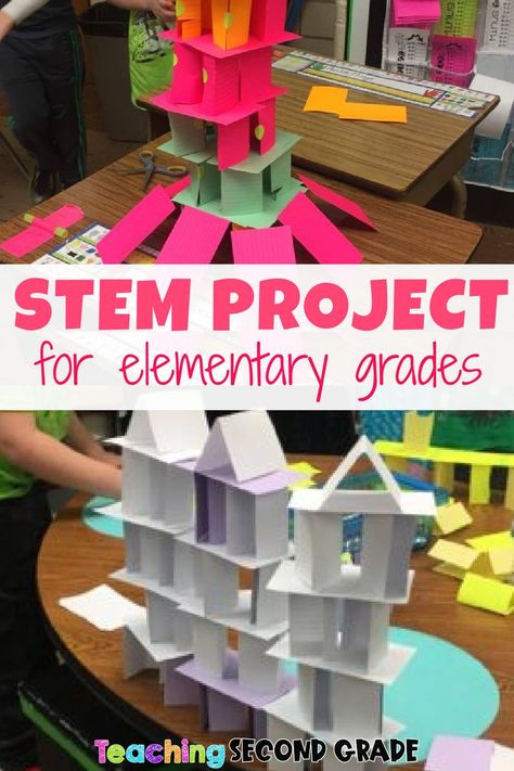 STEM projects from elementary grades are so much fun.  These ideas are great. Grade 4 Stem Challenge, Grade 3 Stem Activities, Build A House Stem Activity, Weblos Activities Projects, Teacher Initiated Stem Activities, Stem Projects For 2nd Grade, Craft For Grade 3 Student, 3rd Grade Stem Projects, Build A Tent Stem Activity