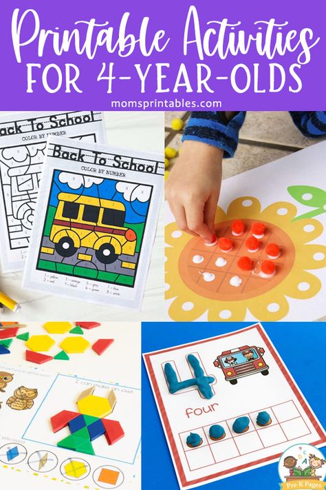 Printable Activities for 4-year-olds Do you need some printable activities for 4-year-olds? I’ve got some great ideas for you here! I love having fun activities for my kids that don’t require too much prep – and the good news is there are plenty of free printable activities for 4-year-olds available online that I’ve […] Activities 4 Yrs Old, Educational Activities For 4yrs Old, Fun Activities For Four Year Olds, Activities For 4 Year Girl, Activities For 4 Year Boy, Crafts For 4 Year Boys, Activity For Kids 3-4 Year, Games For Four Year Olds, Four Year Old Activities