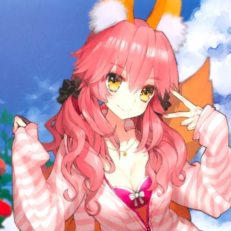 Tamamo No Mae Fate, Tamamo No Mae, Fox Girl, Anime Icons, Profile Picture, Fan Art, Anime, Art